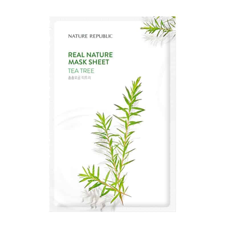 Newglow nature republic tea tree sheet maske